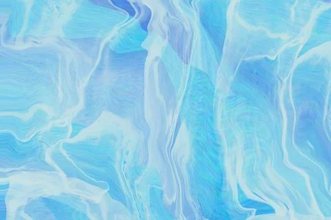 Blue flowing liquid waves abstract motion blurred background. Stock Illustration