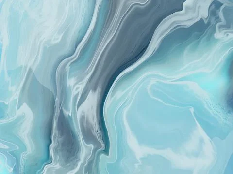 Blue flowing liquid waves abstract motion blurred background. 스톡 일러스트