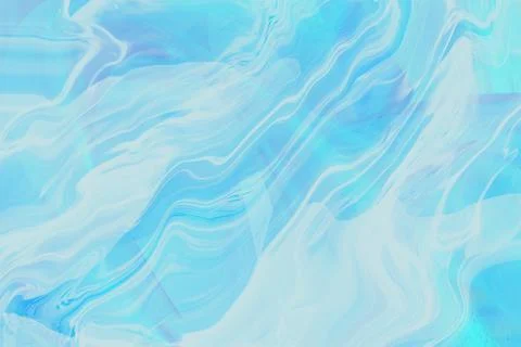 Blue flowing liquid waves abstract motion blurred background. Stock Illustration
