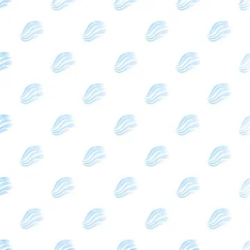 Blue flowing wave pattern on white background Stock Illustration