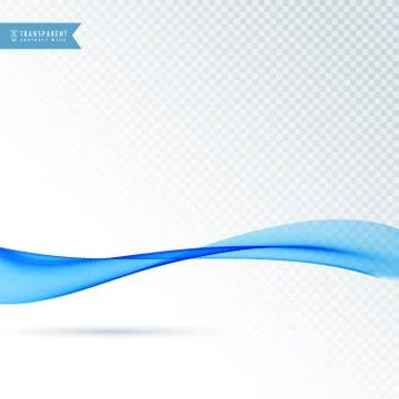 Blue flowing wave vector background Stock Illustration