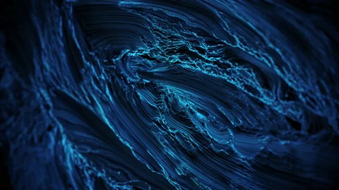 Blue Fluid Abstract Looping Topographical Texture Background Loop Stock Footage 137196739