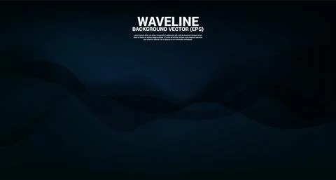 Blue fluid curve shape background. Concept design for flowing futuristic and  Stock Illustration
