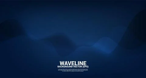 Blue fluid curve shape background. Concept design for flowing futuristic and  Stock Illustration