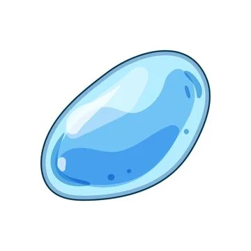 Blue fluid drop liquid splash graphic Stock Illustration