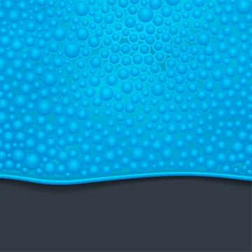 Blue  fluid slime Stock Illustration