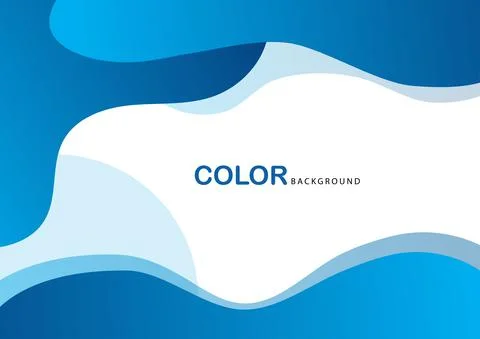 Blue fluid wave. Duotone geometric compositions with gradient 3d flow shape.  Stock Illustration