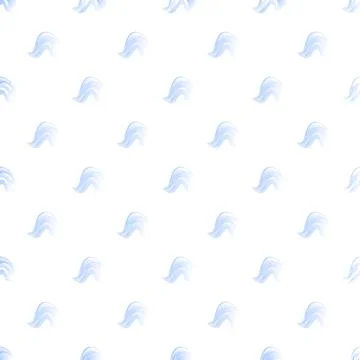 Blue fluid wave pattern on white background イラスト素材