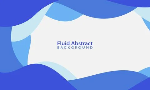 Blue fluid wavy Shapes background Stock Illustration