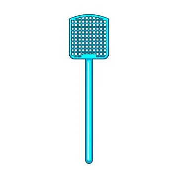 Blue fly swatter representing insect control and pest management 스톡 일러스트