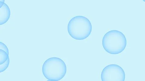 Blue Flying Bubbles Dance Across a light blue Backdrop, Creating an Airy an.. 스톡 일러스트