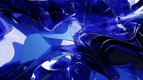 Blue Flying cloth abstract background Stock Footage 286420903