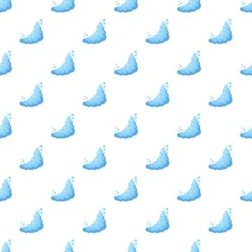 Blue foam bubbles creating a repeating graphic pattern Stock Illustration