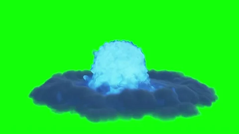 Blue fog render animation 3d Stock-Footage 136599282