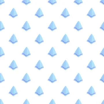 Blue folded hand towels seamless pattern background 스톡 일러스트