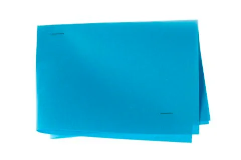 Blue folded paper Stock Photos