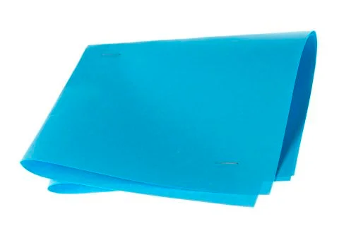 Blue folded paper Stock Photos