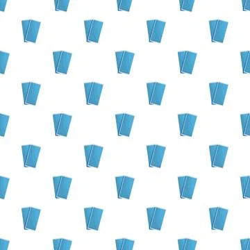 Blue folded papers creating seamless modern pattern wallpaper Illustrazione stock