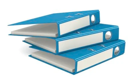 Blue folder isolated on white background イラスト素材