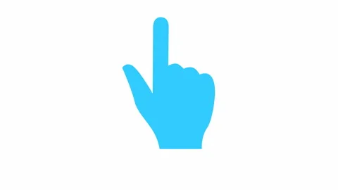 Blue forefinger white Video stock 195087631