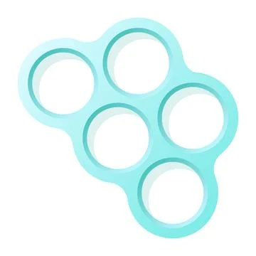 Blue form with blank cells vector design element Illustrazione stock