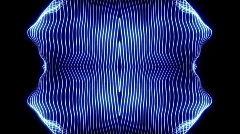 Blue Form Lines 3 Stock Footage 36108900
