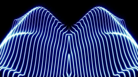 Blue Form Lines 7 Stock Footage 36101106