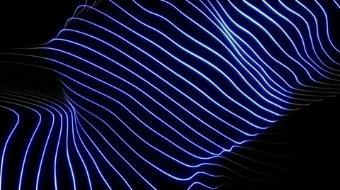 Blue Form Lines 8 Stock Footage 36108518