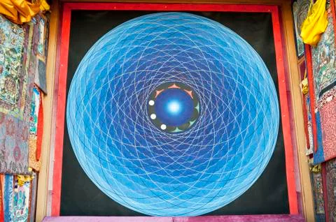 Blue to form a pattern of the universe Stock Photos