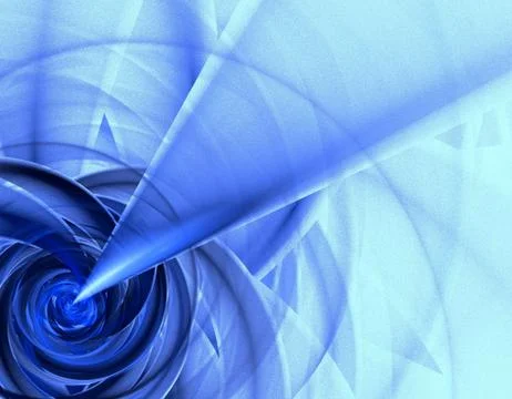 Blue fractal Illustrazione stock