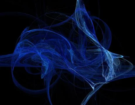 Blue fractal Stock Illustration
