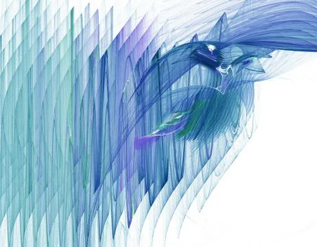 Blue fractal Stock Illustration