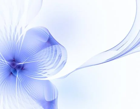 Blue fractal Stock Illustration
