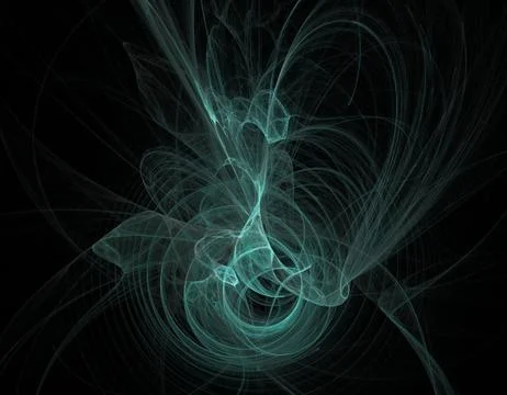 Blue fractal Stock Illustration