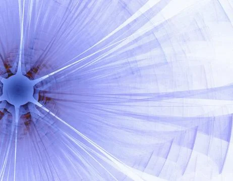 Blue fractal Illustrazione stock