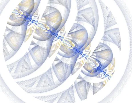 Blue fractal Stock Illustration