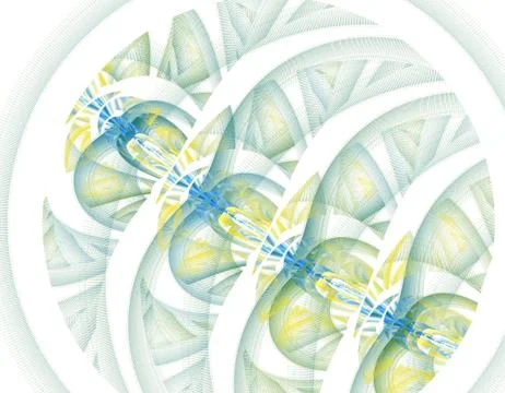 Blue fractal Stock Illustration