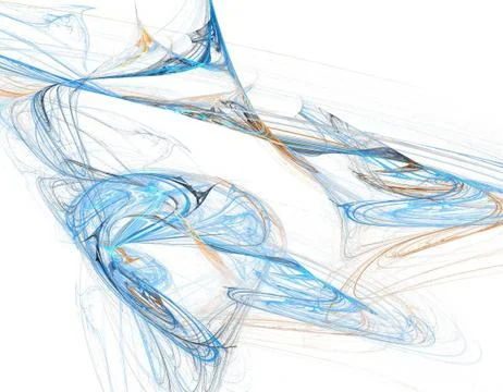 Blue fractal Stock Illustration