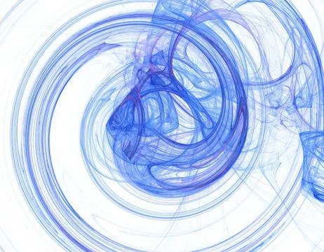 Blue fractal Stock Illustration