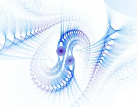 Blue fractal Stock Illustration