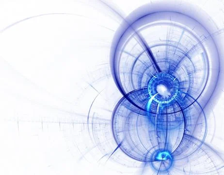 Blue fractal Illustrazione stock