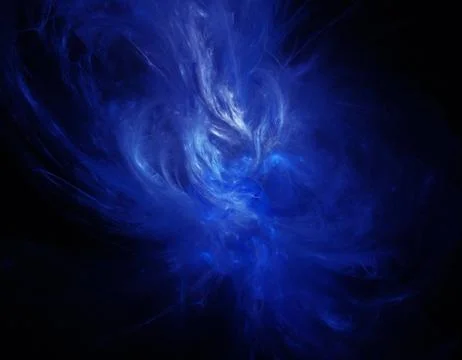 Blue fractal Stock Illustration