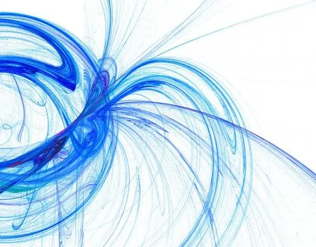 Blue fractal Stock Illustration