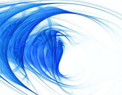 Blue fractal Stock Illustration