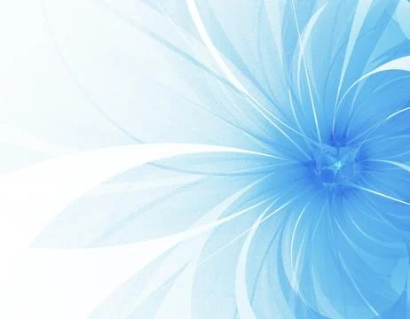 Blue fractal Stock Illustration
