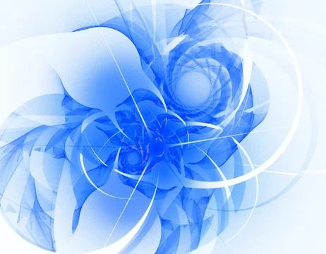 Blue fractal Illustrazione stock
