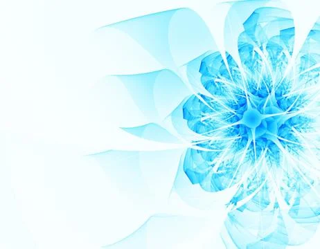 Blue fractal Illustrazione stock