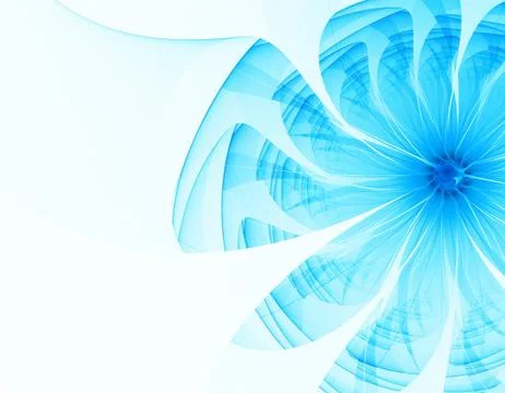 Blue fractal Stock Illustration