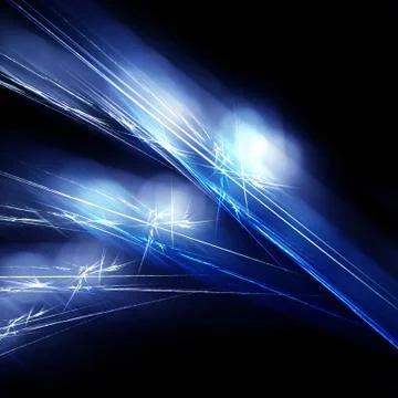 Blue fractal 库存插图