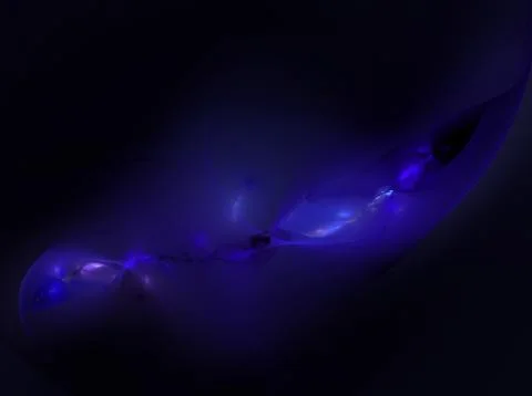 Blue fractal image on aliens theme Stock-Illustration